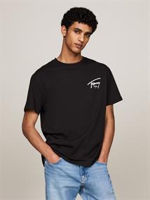 TJM REG SIGNATURE PRINT TEE EXT black