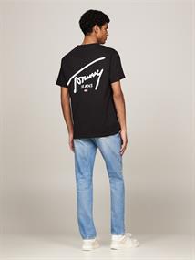TJM REG SIGNATURE PRINT TEE EXT black