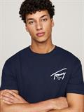 TJM REG SIGNATURE PRINT TEE EXT dark night navy