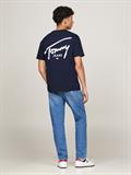 TJM REG SIGNATURE PRINT TEE EXT dark night navy