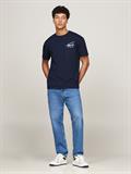TJM REG SIGNATURE PRINT TEE EXT dark night navy
