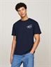 TJM REG SIGNATURE PRINT TEE EXT dark night navy