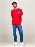 TJM REG SIGNATURE PRINT TEE EXT deep crimson