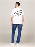 TJM REG SIGNATURE PRINT TEE EXT white