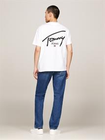 TJM REG SIGNATURE PRINT TEE EXT white