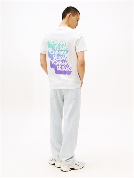 TJM REG STACK BACKPRINT TEE EXT ecru