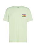 TJM REG SUMMER FLAG TEE EXT opal green
