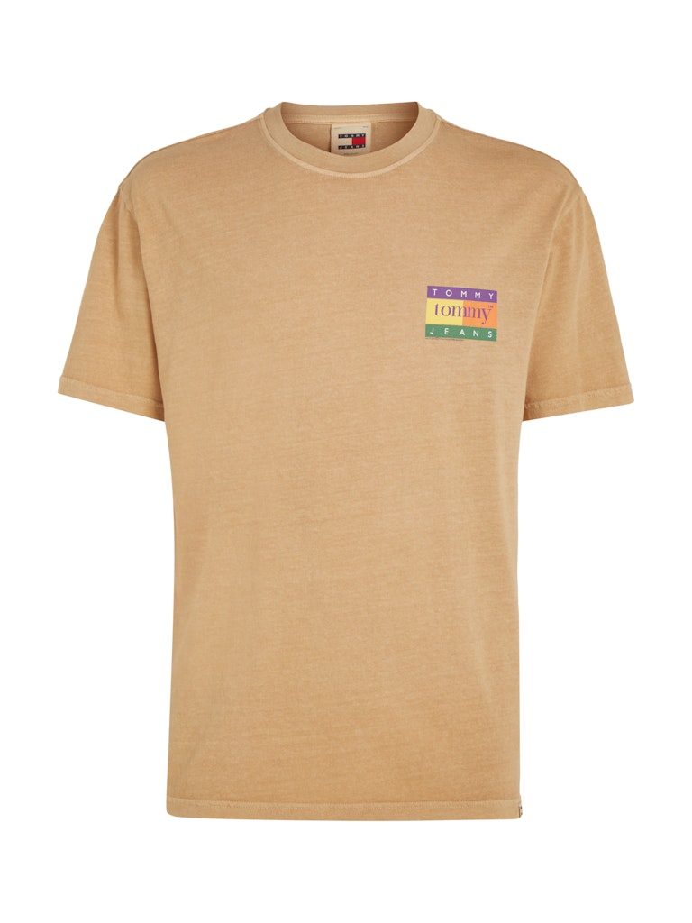 Tommy Jeans Herren T Shirt TJM REG SUMMER FLAG TEE EXT white bequem online kaufen bei Tara M