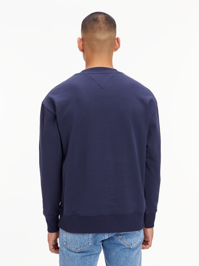 Tommy Jeans Herren Sweatshirt TJM REG TARTAN FLAG CREW twilight navy bequem  online kaufen bei | Sweatshirts