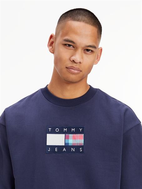 TJM REG TARTAN FLAG CREW twilight navy