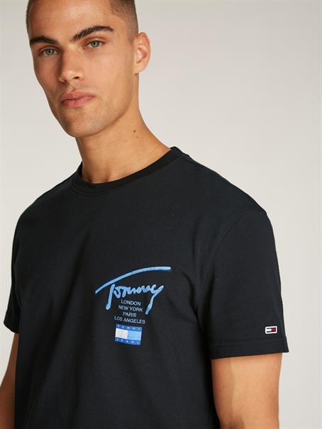 TJM REG TOMMY SIGN CITY TEE EXT black
