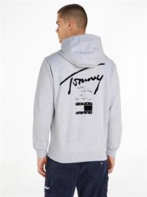 TJM REG TOMMY SPRAY PAINT HOODIE silver grey