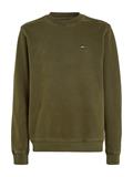 TJM REG TONAL BADGE CNECK drab olive green