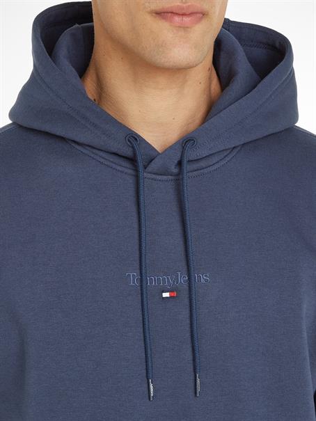 TJM REG TONAL LINEAR LOGO HOODIE twilight navy