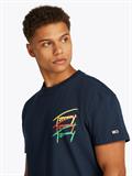 TJM REG TWISTED SIGNTR TEE EXT dark night navy