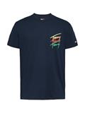 TJM REG TWISTED SIGNTR TEE EXT dark night navy
