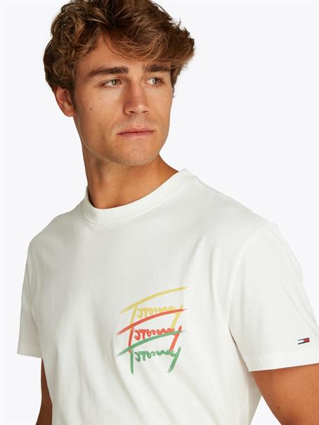 TJM REG TWISTED SIGNTR TEE EXT ecru
