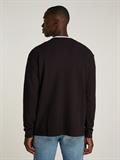 TJM REG WAFFLE L/S TEE black