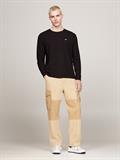 TJM REG WAFFLE L/S TEE black