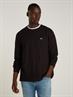TJM REG WAFFLE L/S TEE black