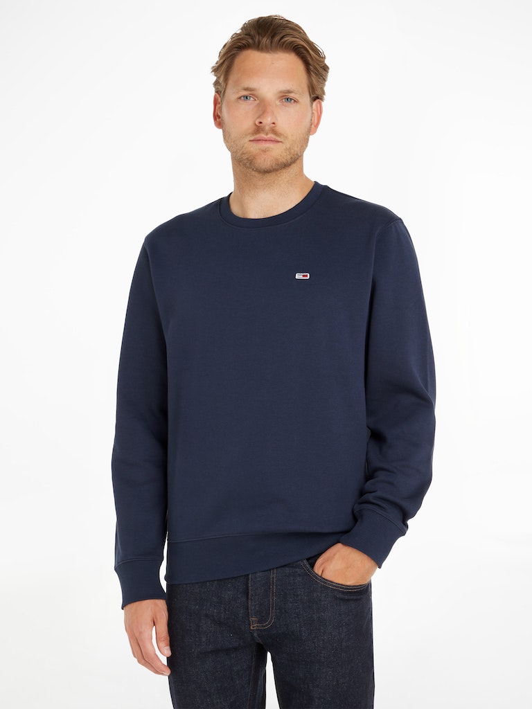 Tommy Jeans Herren Sweatshirt TJM REGULAR FLEECE C NECK lt grey htr bequem  online kaufen bei