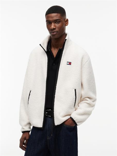 TJM RLX BADGE ZIP-THRU TEDDY EXT cream