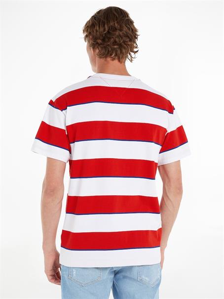 TJM RLX BOLD STRIPE TEE deep crimson