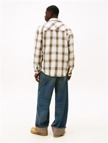 TJM RLX CHECK BRUSHED OS EXT ancient white-check