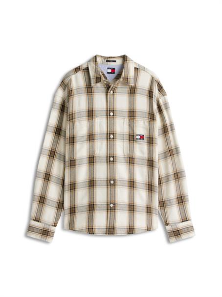 TJM RLX CHECK BRUSHED OS EXT ancient white-check