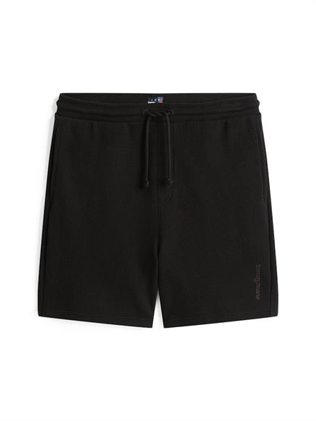 TJM RLX WAFFLE SCRIPT BEACH SHRT black