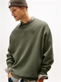 TJM RLX WAFFLE SCRIPT CREW pewter green
