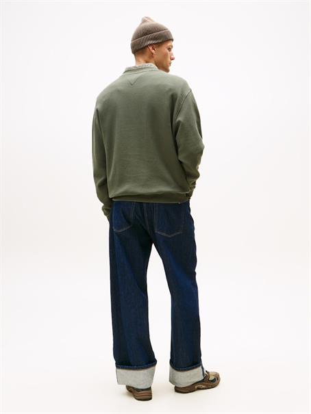 TJM RLX WAFFLE SCRIPT CREW pewter green