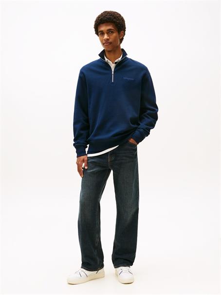 TJM RLX WAFFLE SCRIPT QRTR ZIP dark night navy