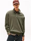 TJM RLX WAFFLE SCRIPT QRTR ZIP pewter green