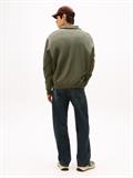 TJM RLX WAFFLE SCRIPT QRTR ZIP pewter green