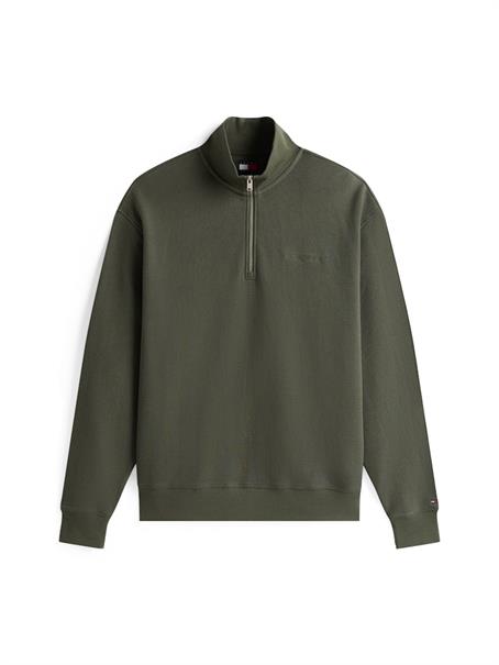 TJM RLX WAFFLE SCRIPT QRTR ZIP pewter green