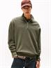 TJM RLX WAFFLE SCRIPT QRTR ZIP pewter green