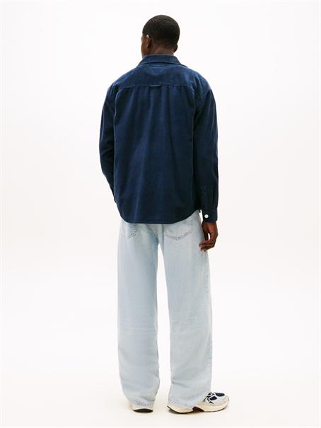 TJM RLX WASHED CORD SHIRT EXT dark night navy