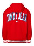 TJM RLXD COLLEGIATE HOODIE deep crimson