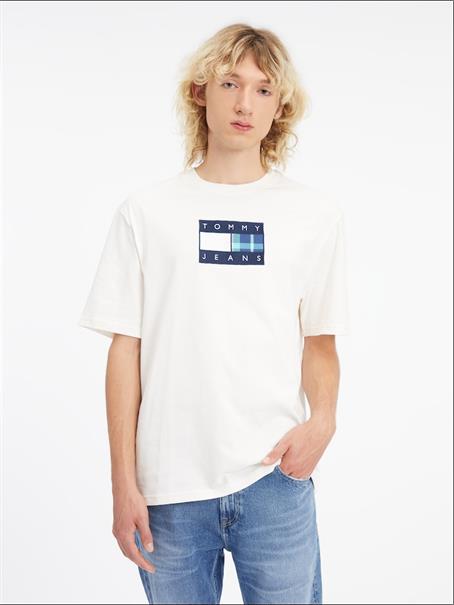 TJM SKATER TARTAN FLAG TEE ancient white