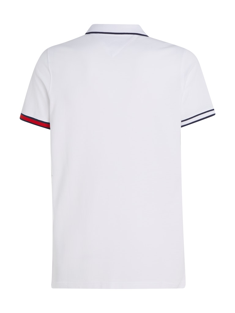 Tommy Jeans Herren Polo-Shirt TJM SLIM FLAG CUFFS POLO dark night 