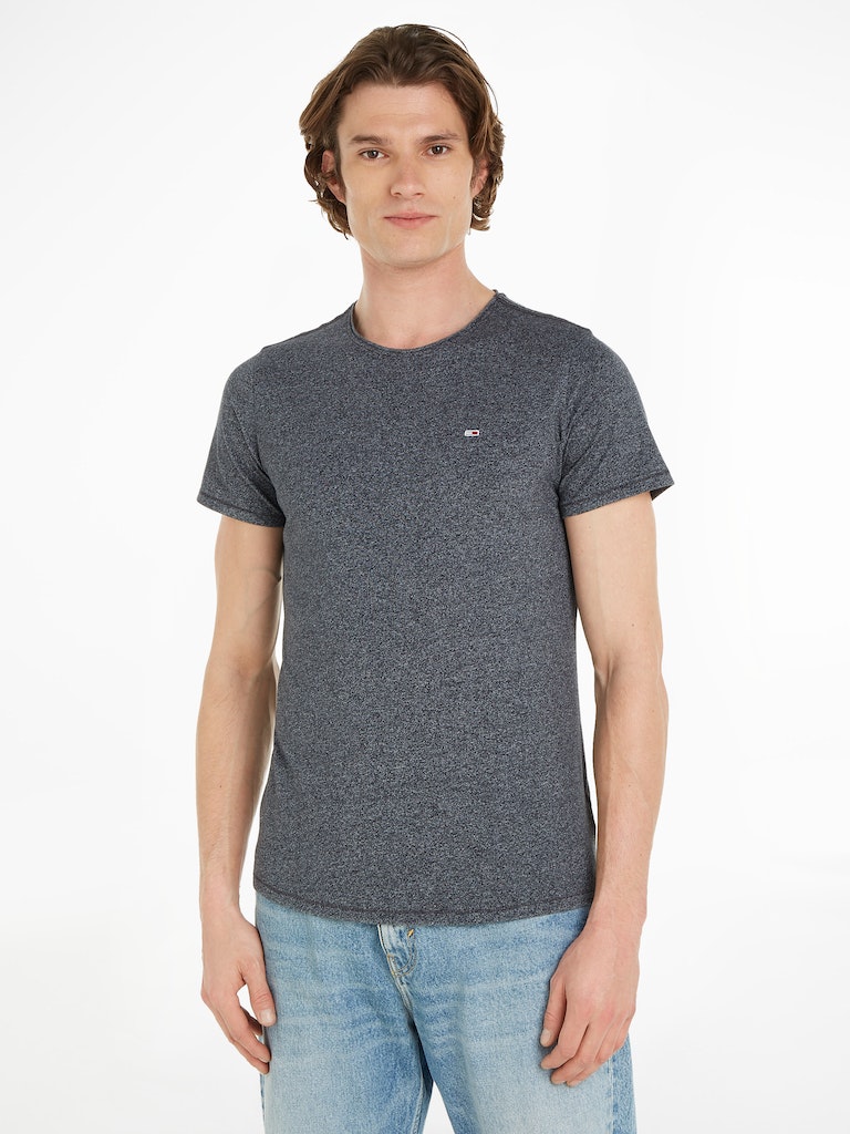 Tommy Jeans Herren T-Shirt TJM SLIM JASPE C NECK black bequem online kaufen  bei