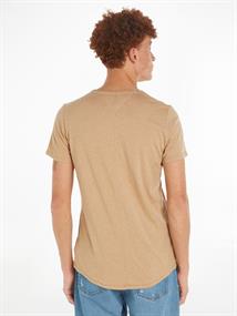 TJM SLIM JASPE C NECK tawny sand