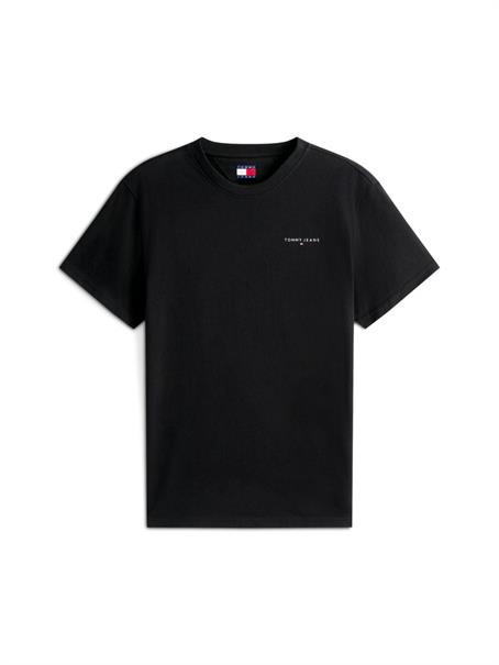 TJM SLIM LINEAR CHEST TEE EXT black