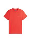 TJM SLIM LINEAR CHEST TEE EXT terracotta red