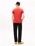 TJM SLIM LINEAR CHEST TEE EXT terracotta red