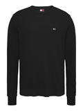 TJM SLIM WAFFLE L/S TEE EXT black