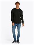 TJM SLIM WAFFLE L/S TEE EXT black