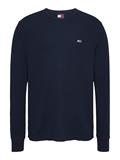 TJM SLIM WAFFLE L/S TEE EXT dark night navy