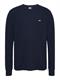 TJM SLIM WAFFLE L/S TEE EXT dark night navy